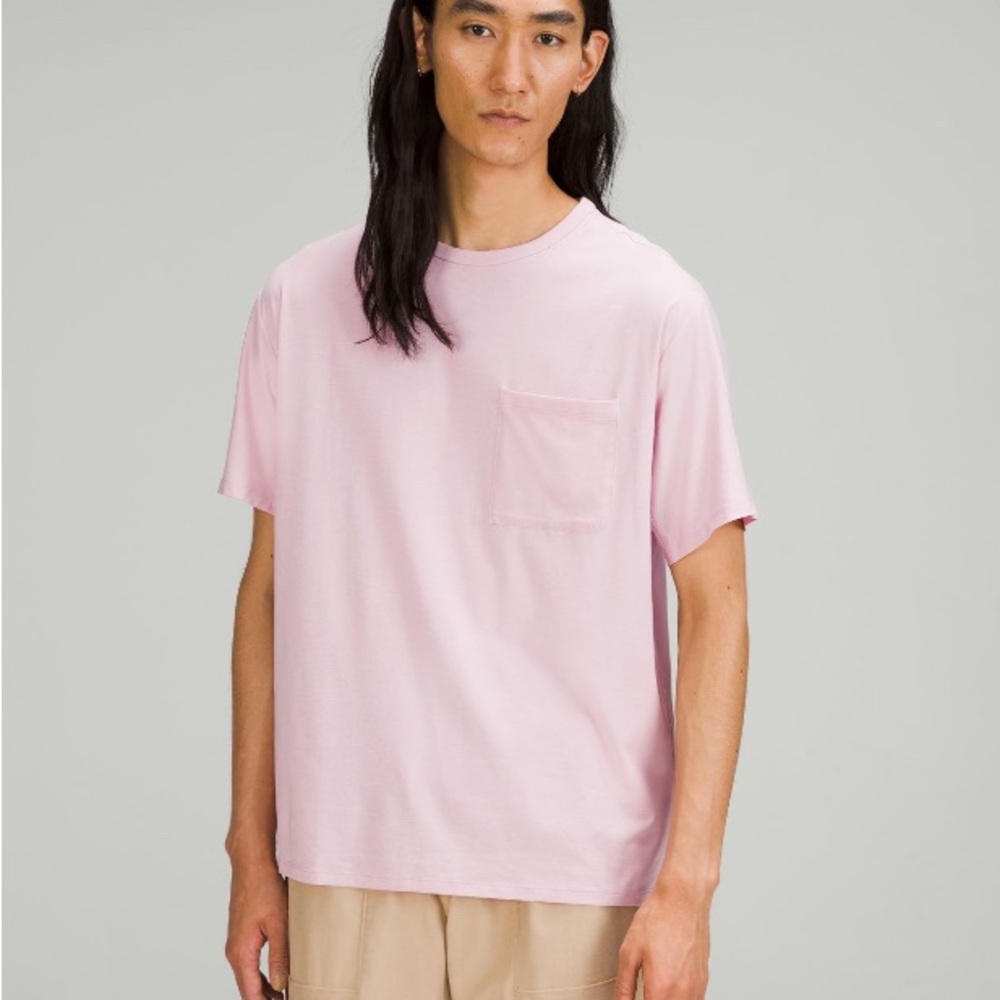 NWT LULULEMON Fundamental Pocket T - Pink Peony
